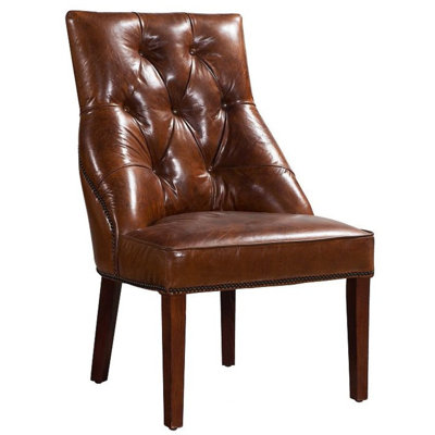 Williston Forge Esszimmerstuhl Osvaldo aus Echtleder | Wayfair.de